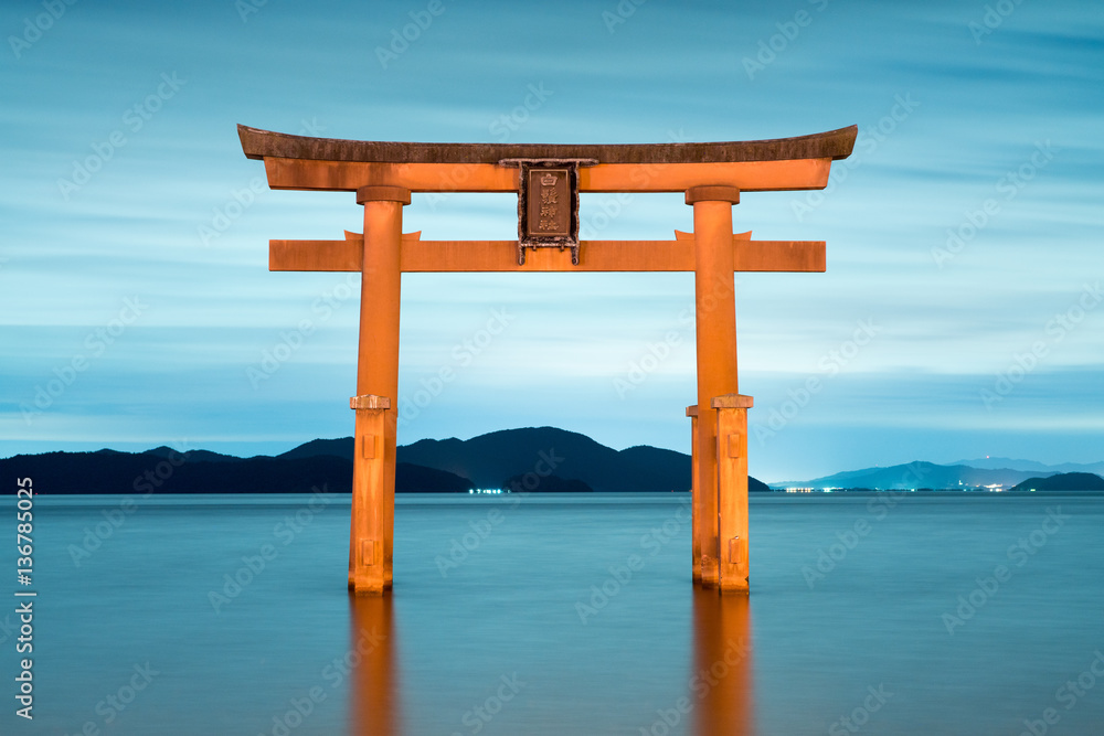 Shirahige-shrine at Biwa-lake,Takashima city,Shiga,japan Shirahige-shrine at Biwa-lake,Takashima city,Shiga,japan