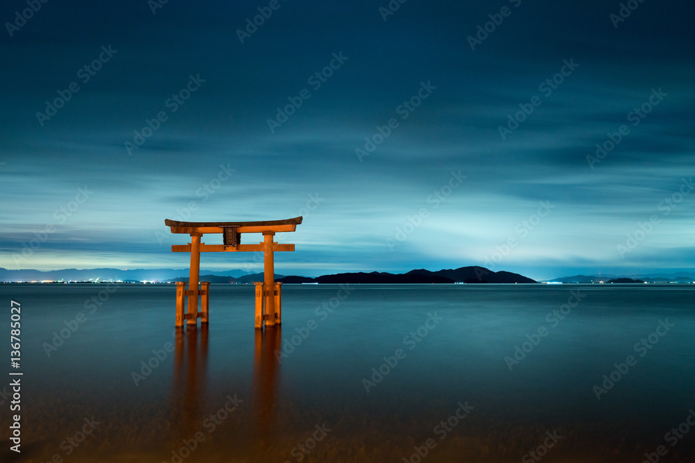 Shirahige-shrine at Biwa-lake,Takashima city,Shiga,japan Shirahige-shrine at Biwa-lake,Takashima city,Shiga,japan