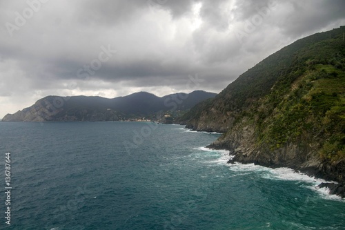 Seascape of Italy Liguria coast travel