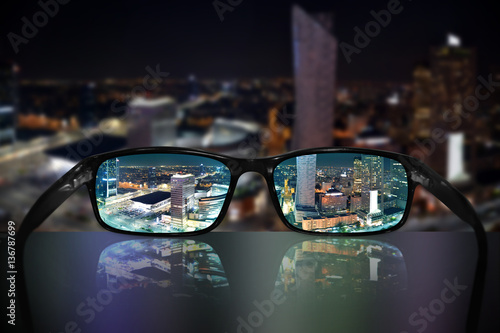 Glasses, vision concept, Warsaw