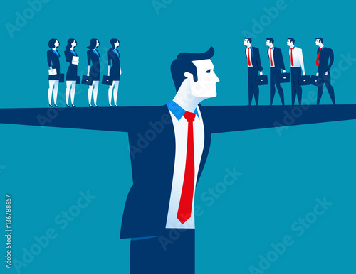 Manager and business team