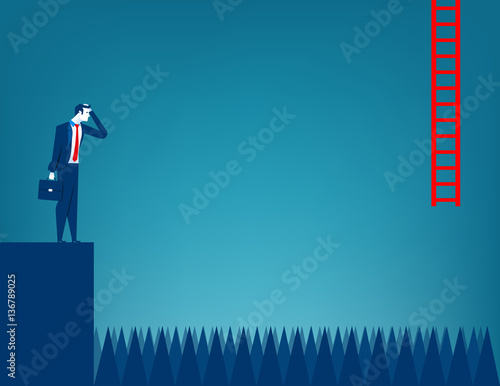 Businessman unable to advance