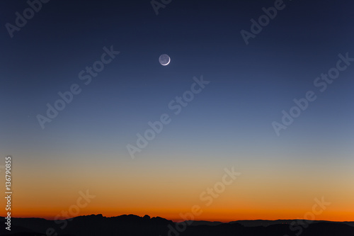 Waxing crescent moon © Aaron