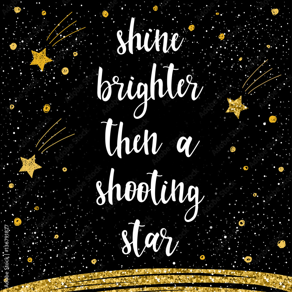 Handwritten lettering isolated on black. Doodle handmade quote Handwritten lettering isolated on black. Doodle handmade quote