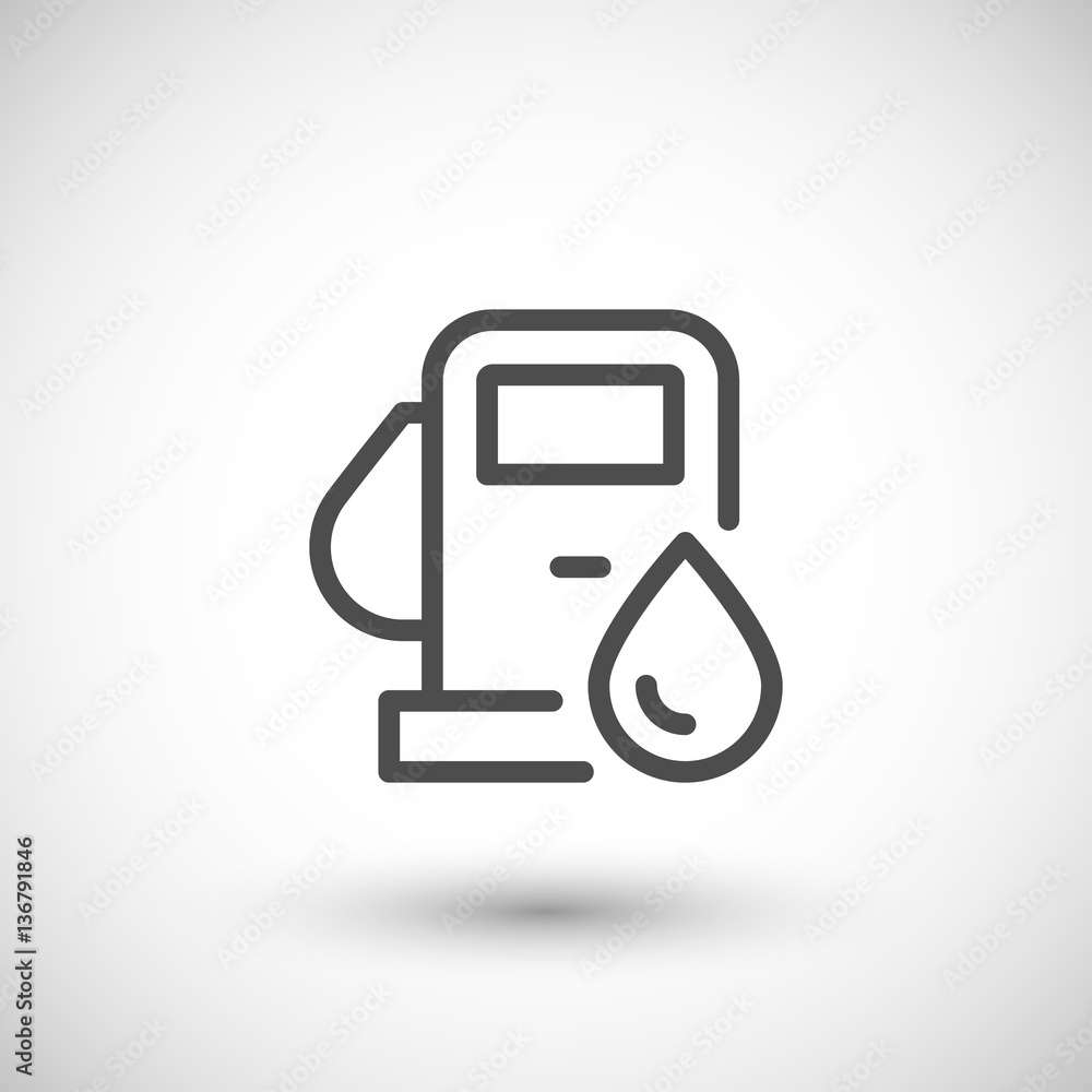 Gas station line icon Gas station line icon