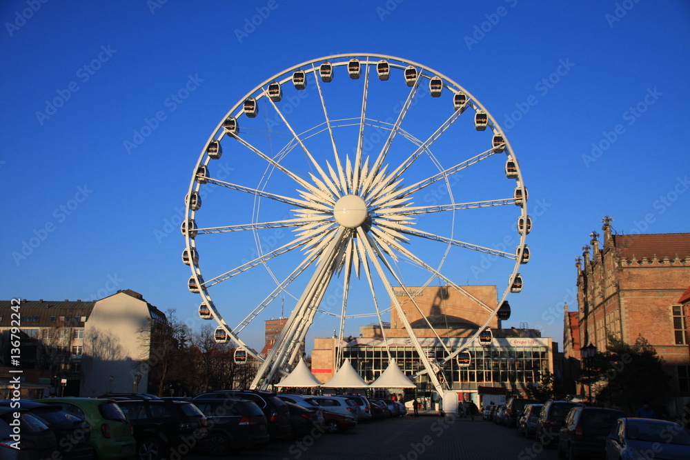 la grande roue à Gdansk