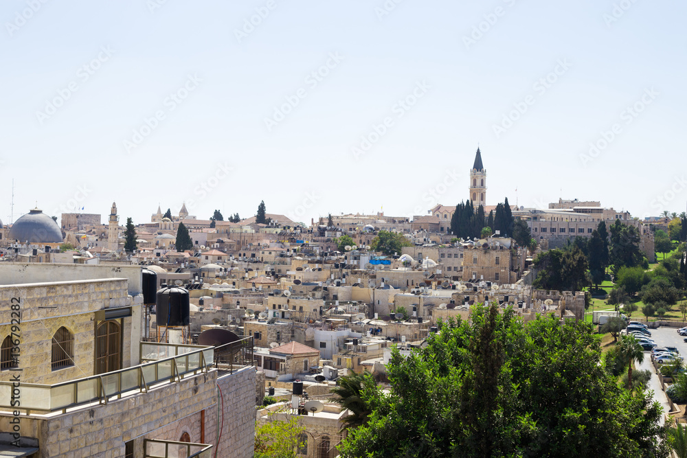 View of the old city of Jerusalem, Israel