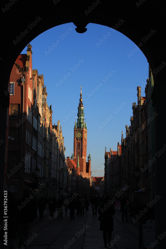 l’hôtel de ville et le beffroi de Gdansk l’hôtel de ville et le beffroi de Gdansk