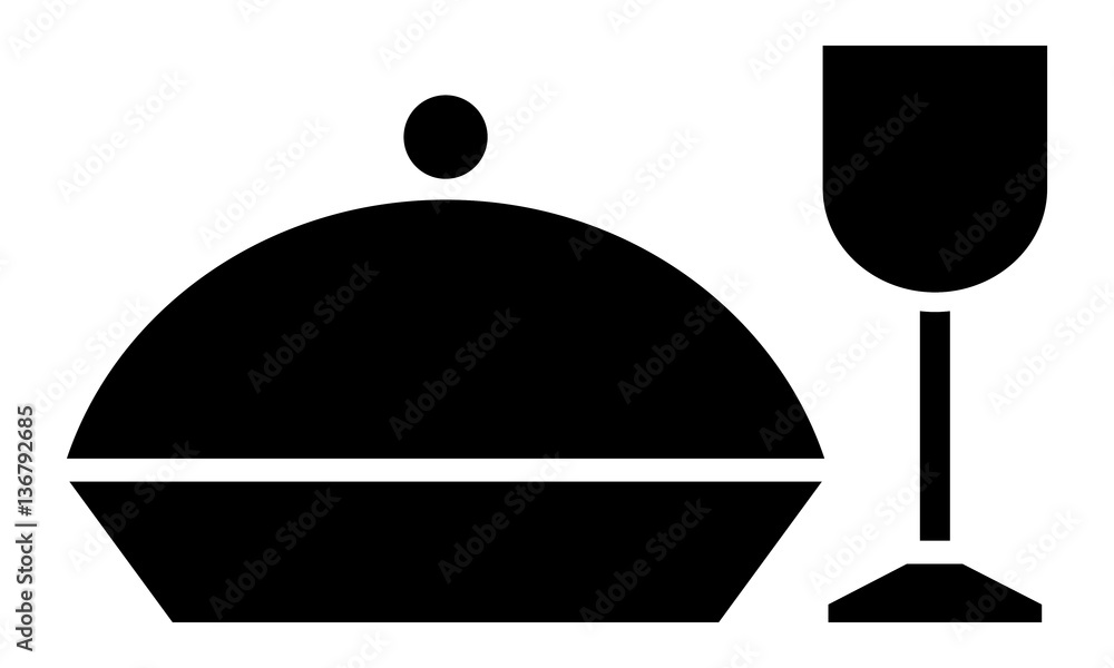 Pictogram - Menu, Diner, Buffet, Cloche, Meal - Object, Icon, Symbol Pictogram - Menu, Diner, Buffet, Cloche, Meal - Object, Icon, Symbol