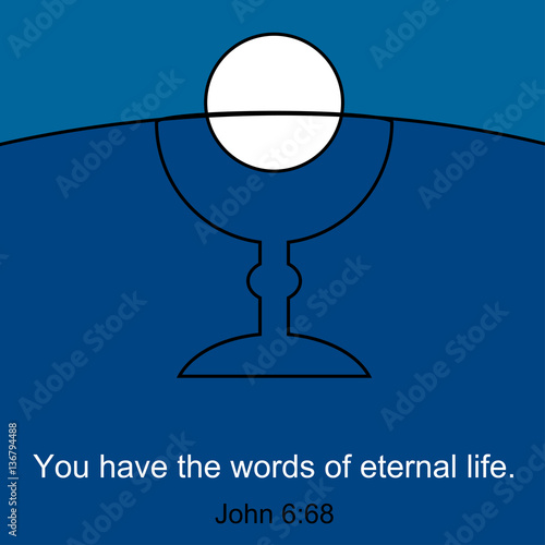 Inspirational symbol of Holy Communion