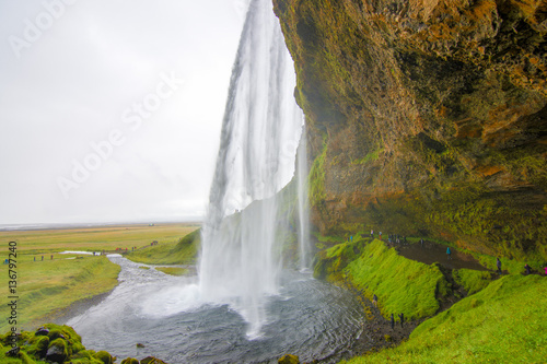 Waterfall Seljalandsfoss, Iceland