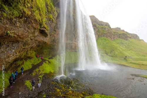 Waterfall Seljalandsfoss  Iceland