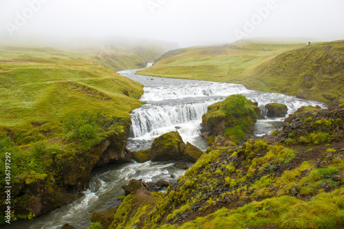 Region of Skogafoss waterfall, Iceland