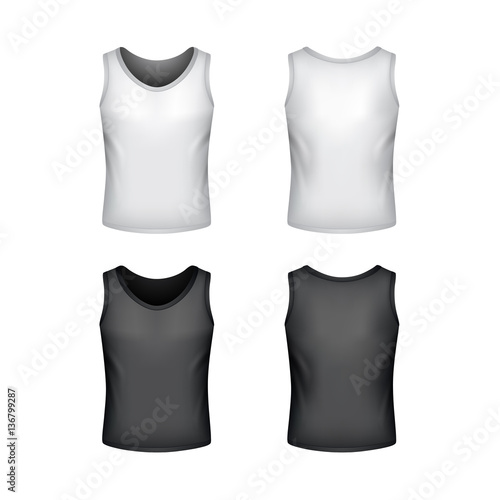 Male singlet isolated on white vector