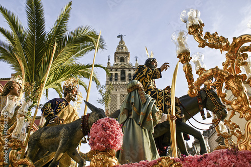 Hermandad de la Borriquita, semana santa de Sevilla photo