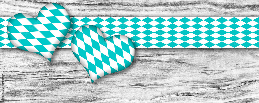Fototapeta premium Herzen auf Holz