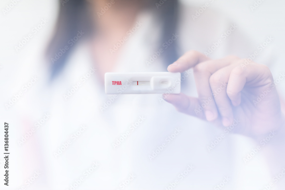 Rapid test cassette for Syphilis test(TPHA) ,Negative