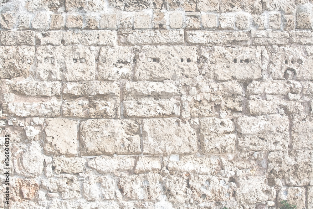 Obraz premium Old stone wall background texture