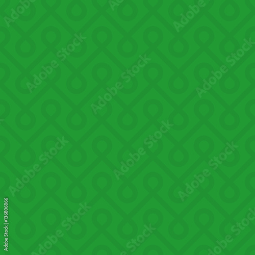 Green Linear Weaved Seamless Pattern.