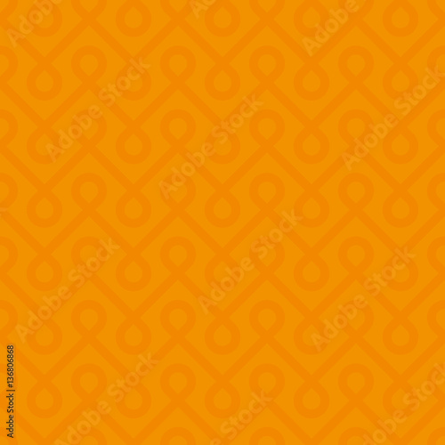 Orange Linear Weaved Seamless Pattern.