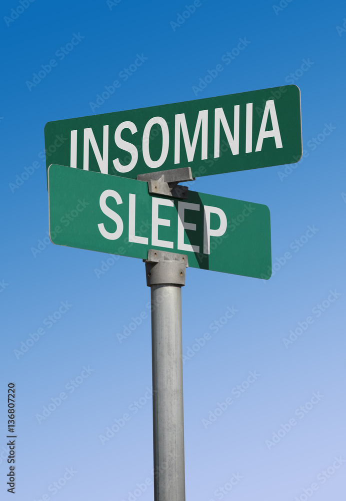 insomnia and sleep street sign insomnia and sleep street sign