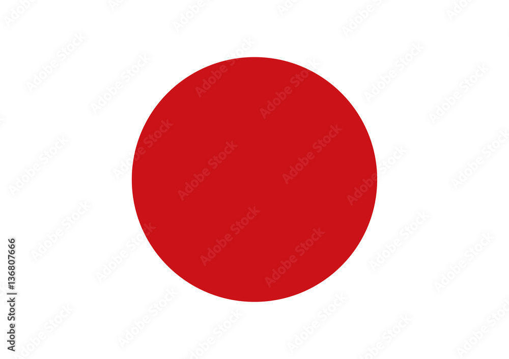 Flag of Japan vector illustration. Standard Proportions and Color for Japan Flag. Flag of Japan vector illustration. Standard Proportions and Color for Japan Flag.