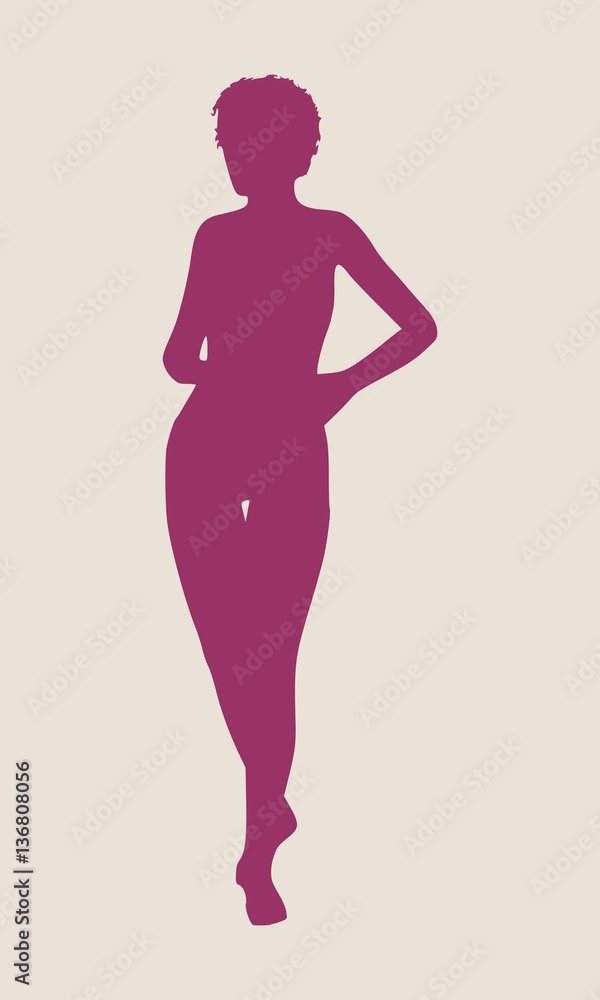 Sexy women silhouette. Fashion mannequin. Vector Illustration Sexy women silhouette. Fashion mannequin. Vector Illustration