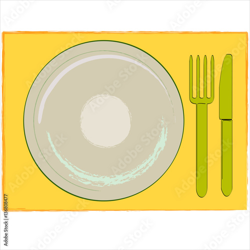 table set - illustration