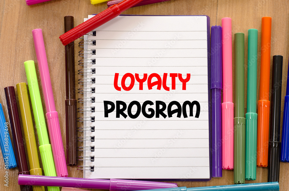 Loyalty program text concept Loyalty program text concept