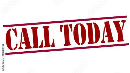 Stamp red with text CALL TODAY