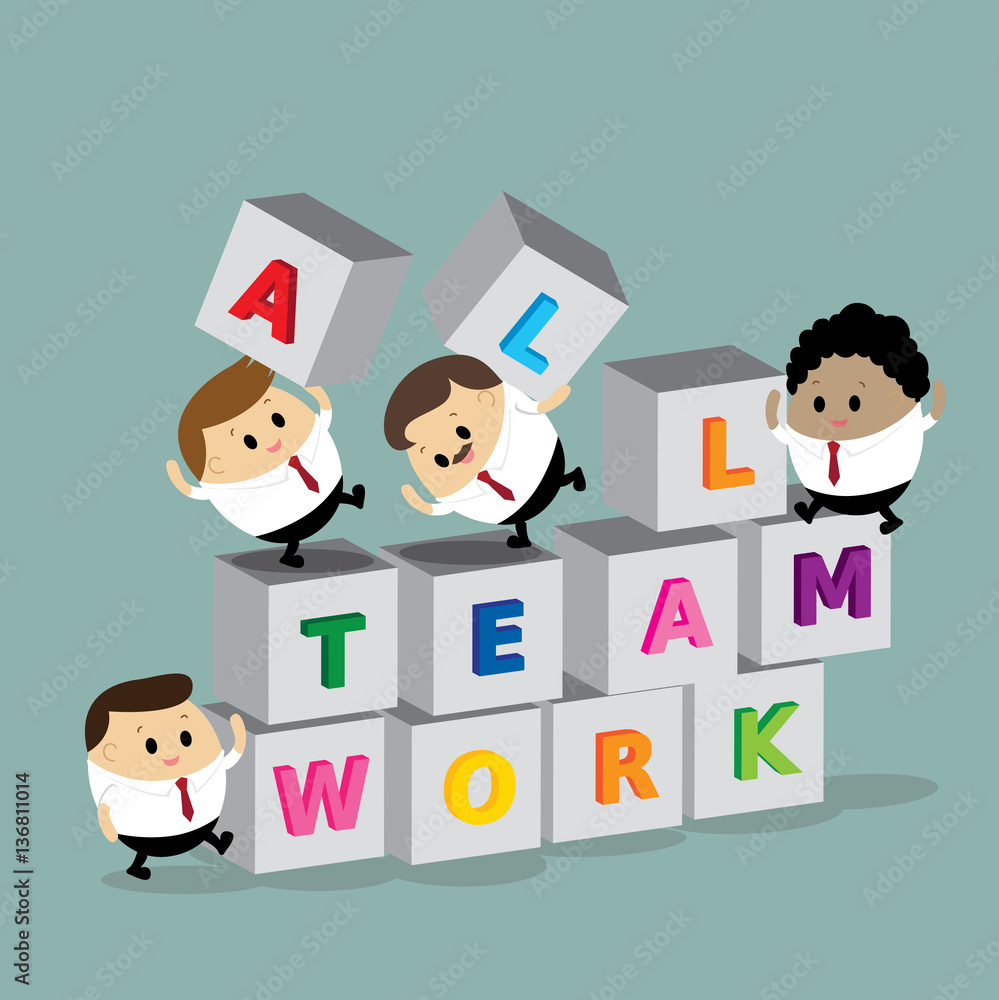 Vector of business concept for team work