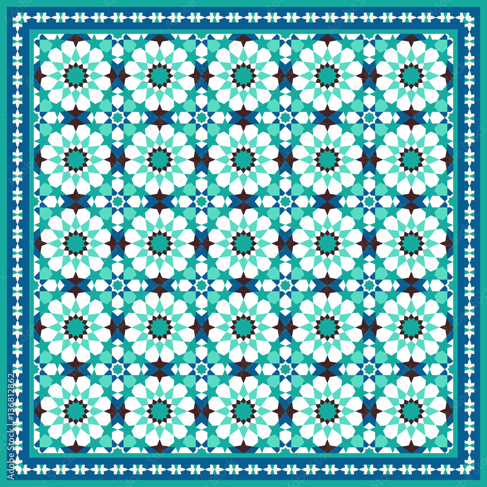 Traditional moroccan mosaic background