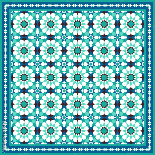 Traditional moroccan mosaic background