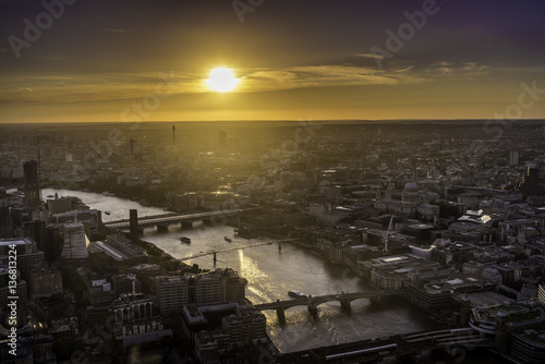 London Panorama im Sonnenuntergang
