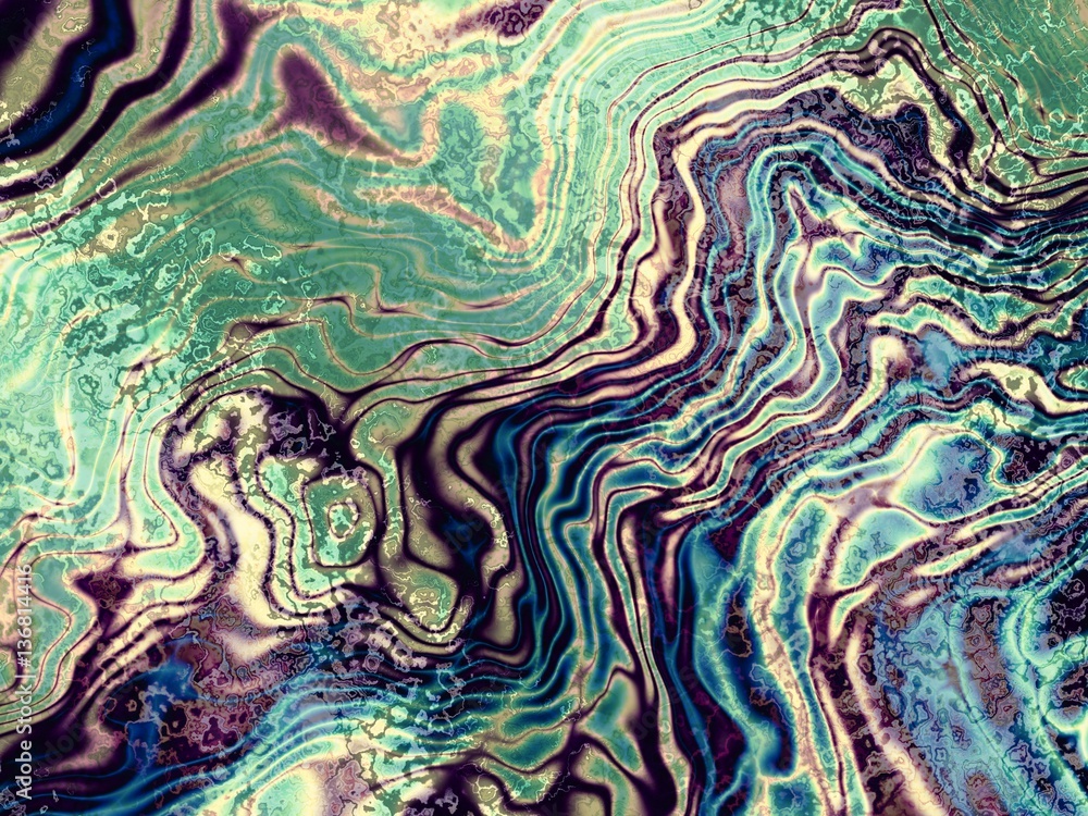 Abstract green waves Abstract green waves