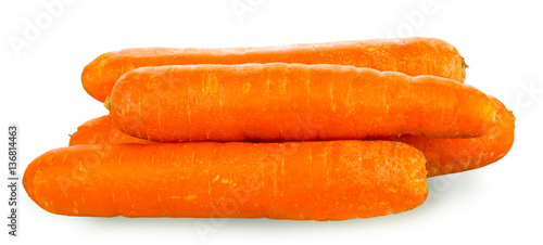 carrots isolated over white background