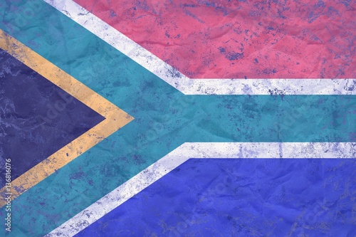 Vintage South Africa flag