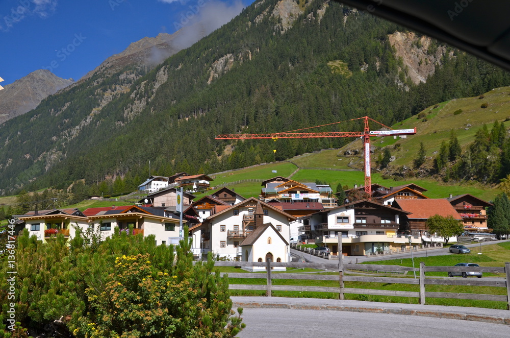 Kaisers, close to the ski alpine resort Solden in Ötztal, Tyrol, Austria