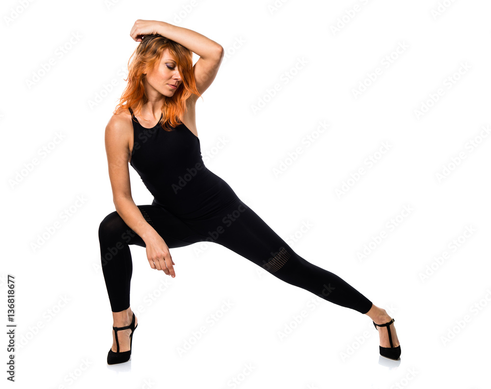 Beautiful russian woman with orange hair Beautiful russian woman with orange hair