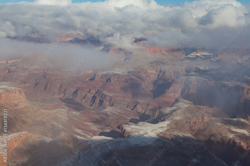 South Rim Grand Canyon Winter Landscape
