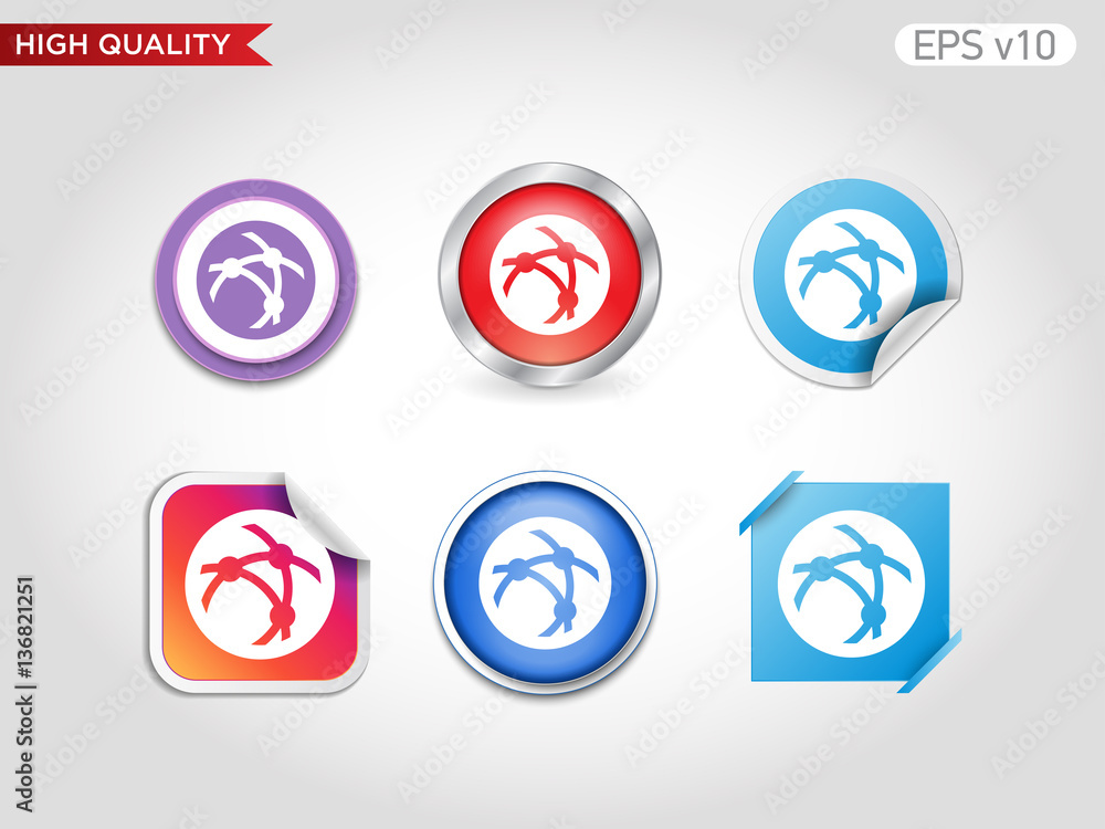 Network icon. Button with network icon. Modern UI vector. Network icon. Button with network icon. Modern UI vector.