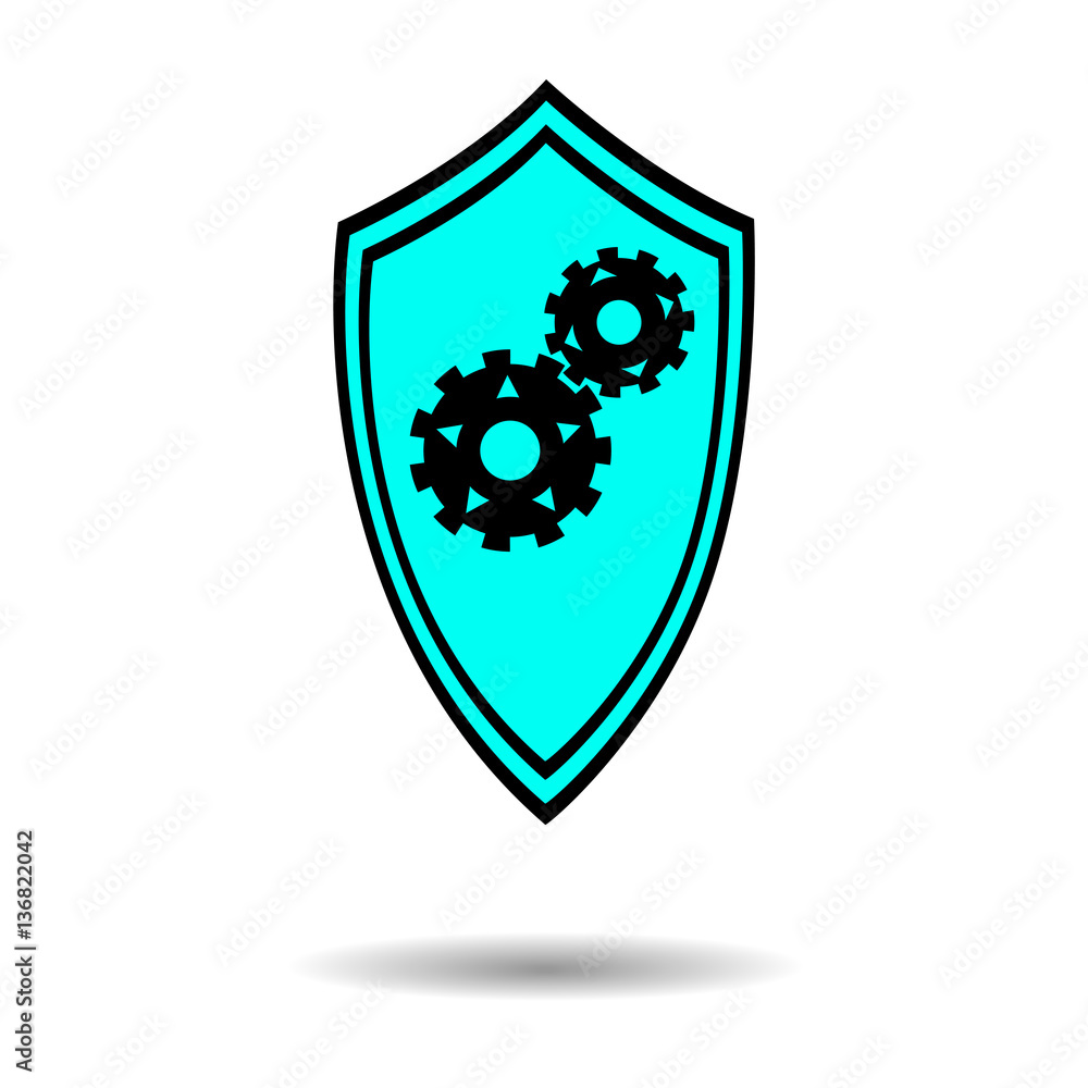 Vector shield icon. Abstract shield. Vector illustration. Vector shield icon. Abstract shield. Vector illustration.