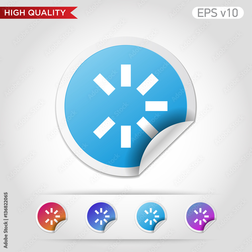 Loading icon. Button with loading icon. Modern UI vector. Loading icon. Button with loading icon. Modern UI vector.