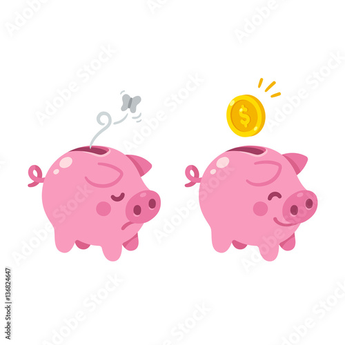 cute Piggy bank illustration