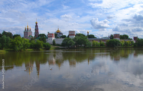 View at Novodevichy Monastery in Moscow. Russia.