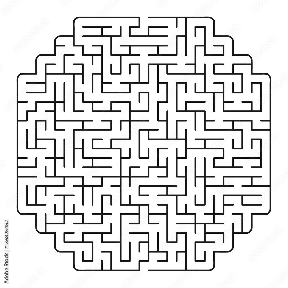 Vector labyrinth 90. Maze / Labyrinth with entry and exit. Vector labyrinth 90. Maze / Labyrinth with entry and exit.