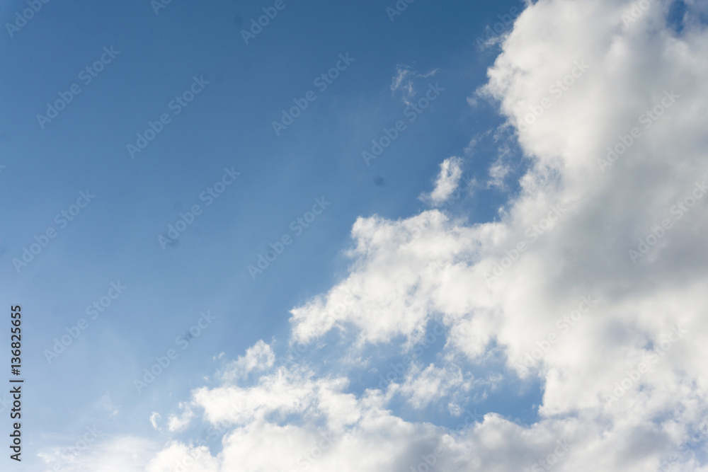 Fototapeta premium Blue cloudy sky
