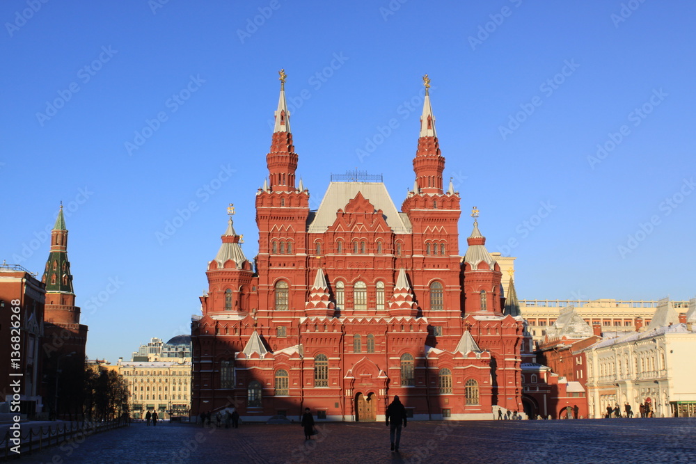 Russia. Moscow, Historical museum in Red Square