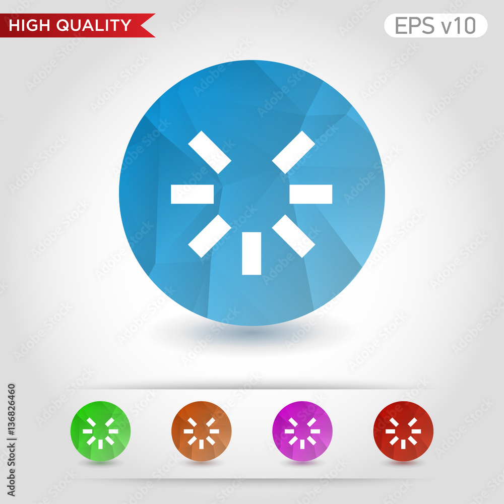 Loading icon. Button with loading icon. Modern UI vector. Loading icon. Button with loading icon. Modern UI vector.