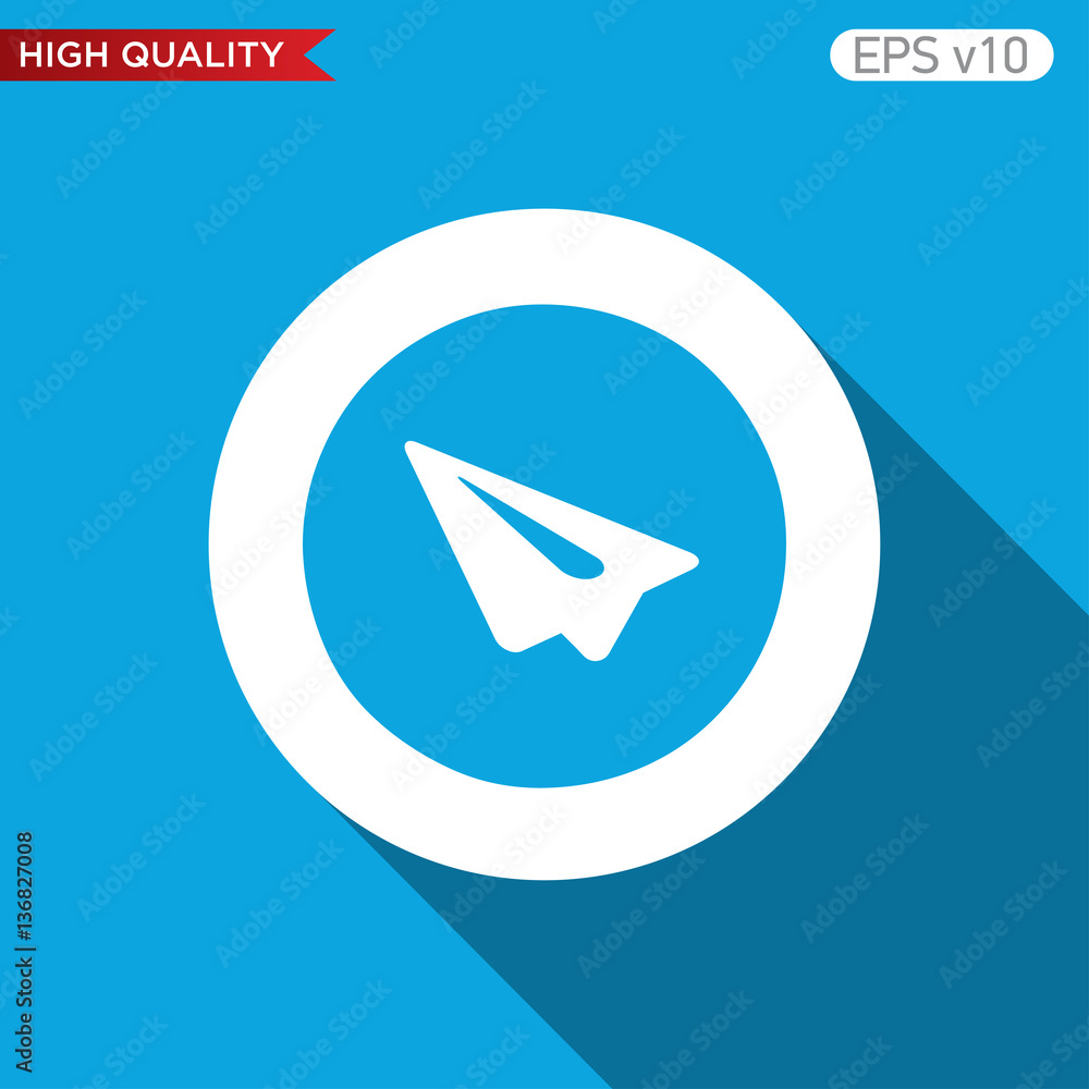 Send or paper plane icon. Button with paper plane icon. Modern UI vector. Send or paper plane icon. Button with paper plane icon. Modern UI vector.